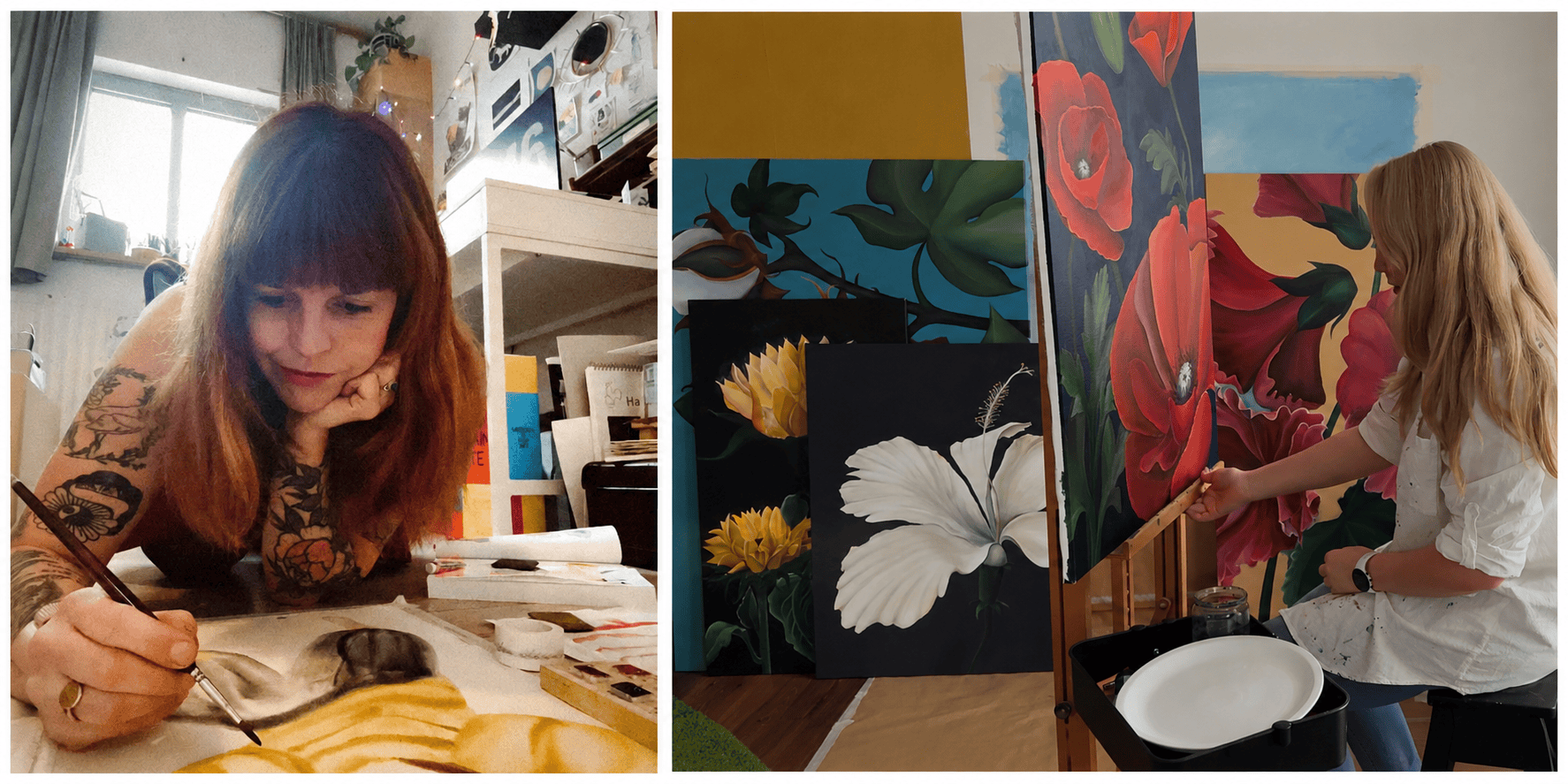 Kseniia and Suzanna de Ridder exhibit What Persists at INTRO What Persists brings paintings, watercolours and texts about resilience to INTRO at De Hillevliet from 16 August to 11 September.